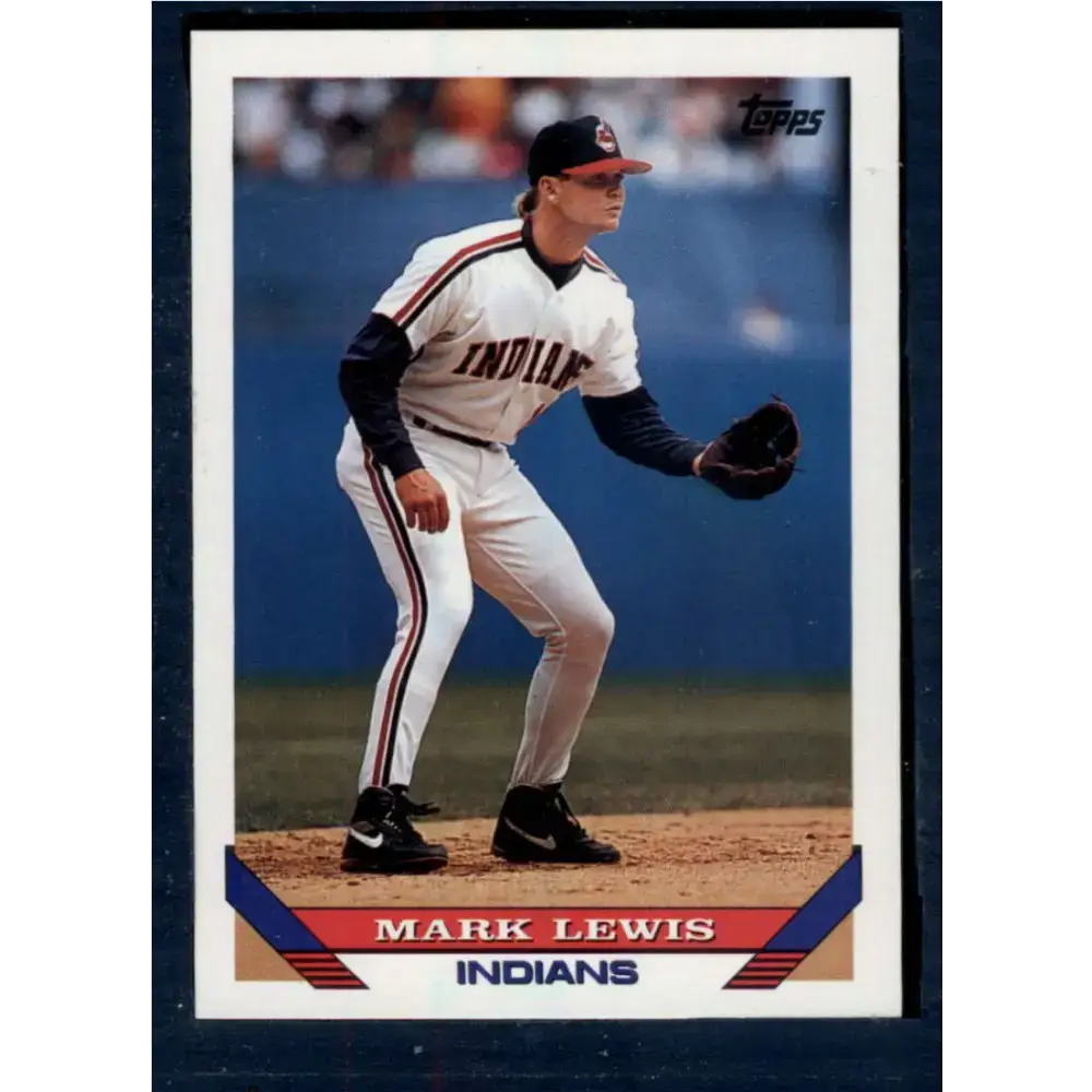 1993 Topps #762 Mark Lewis NM-MT Cleveland Indians Baseball Card - Baseball Card Single