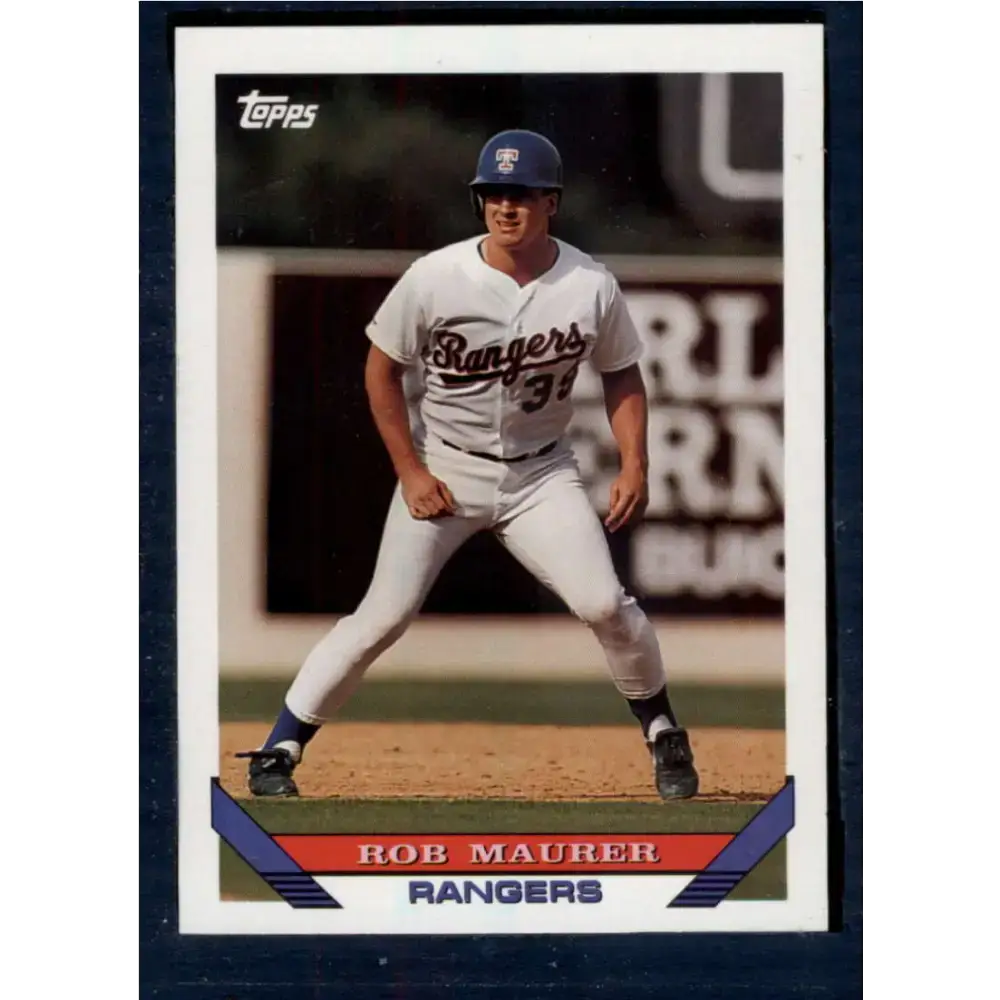 1993 Topps #763 Rob Maurer NM-MT Texas Rangers Baseball Card - Baseball Card Single