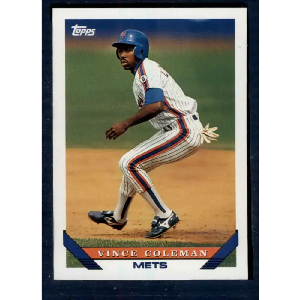 1993 Topps #765 Vince Coleman NM-MT New York Mets Baseball Card - Baseball Card Single