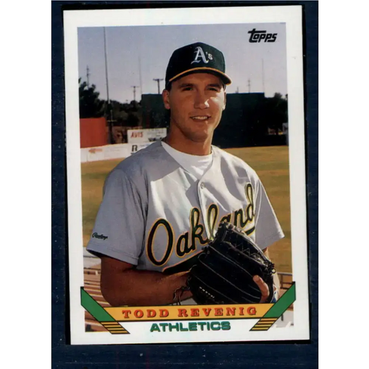 1993 Topps #766 Todd Revenig NM-MT Oakland Athletics Baseball Card