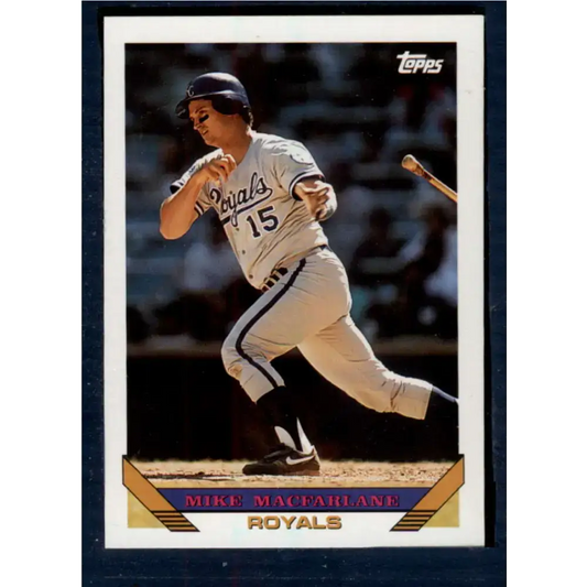 1993 Topps #768 Mike Macfarlane NM-MT Kansas City Royals Baseball Card - Baseball Card Single