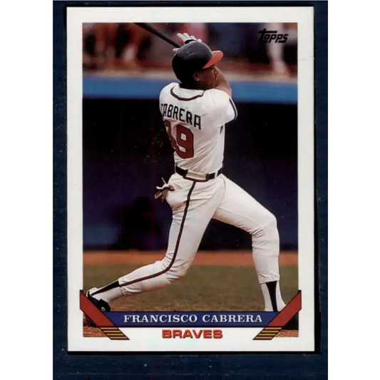 1993 Topps #769 Francisco Cabrera NM-MT Atlanta Braves Baseball Card
