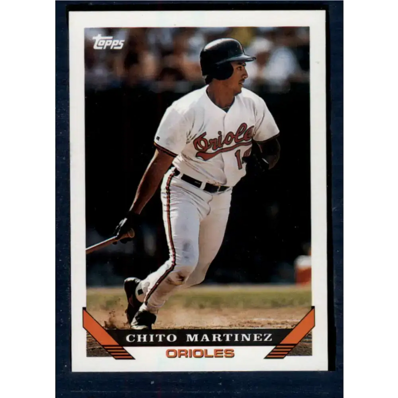 1993 Topps #772 Chito Martinez NM-MT Baltimore Orioles Baseball Card - Baseball Card Single