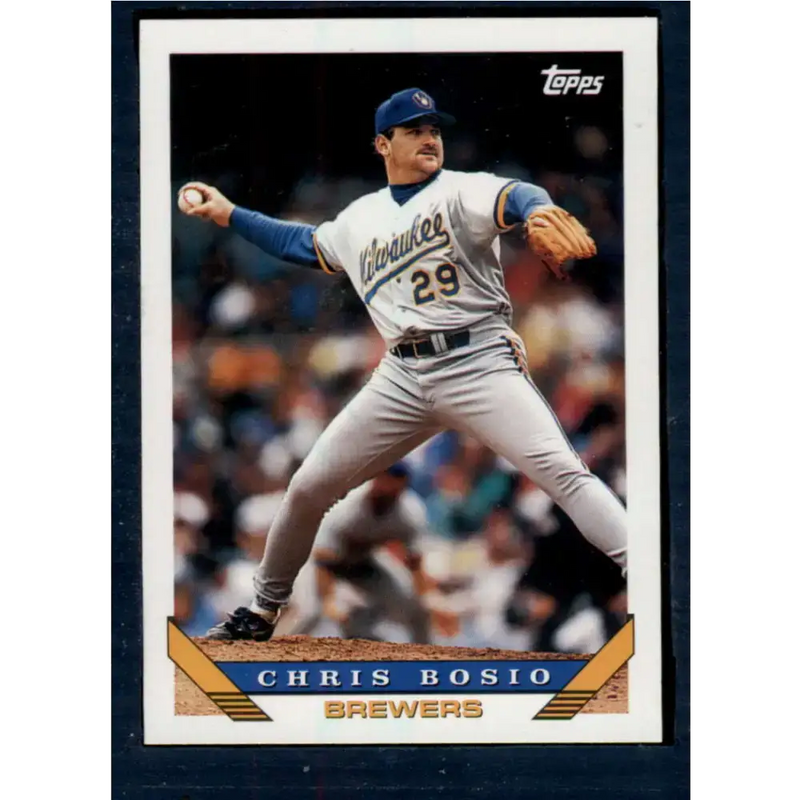 1993 Topps #775 Chris Bosio NM-MT Milwaukee Brewers Baseball Card - Baseball Card Single
