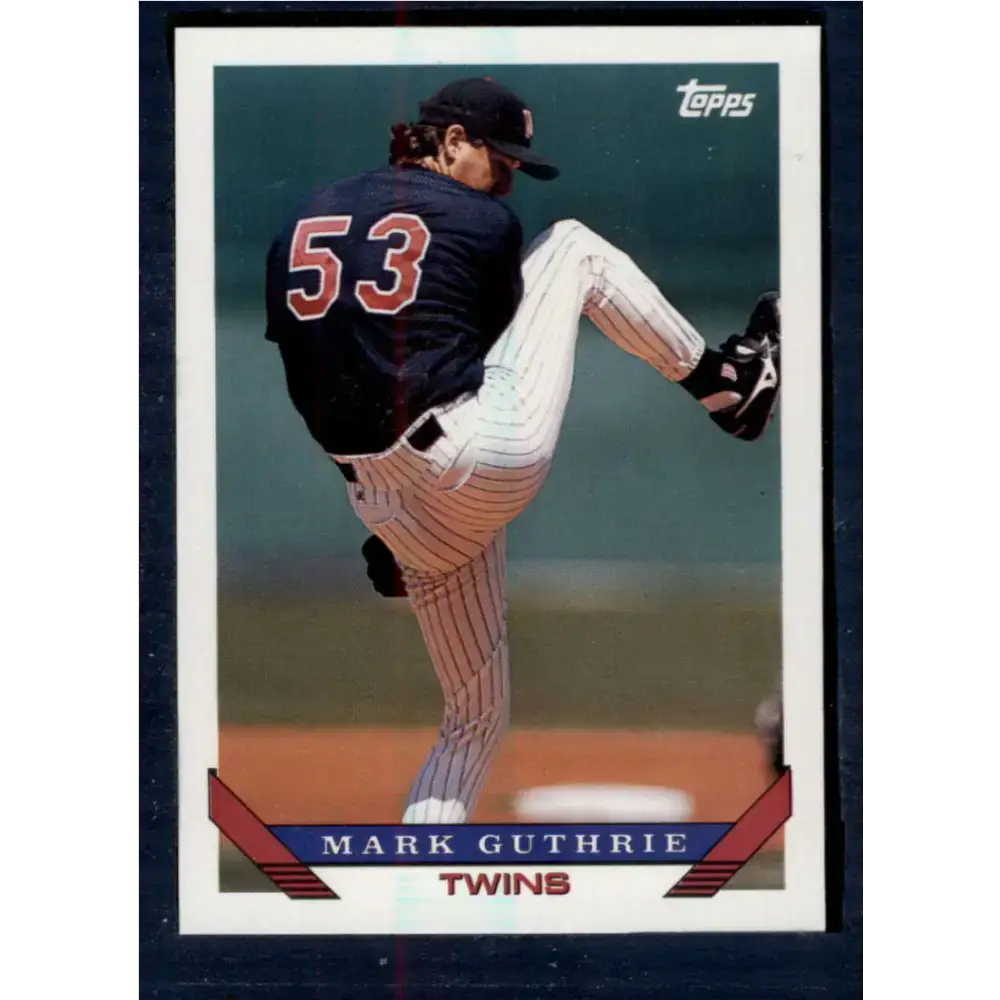 1993 Topps #777 Mark Guthrie NM-MT Minnesota Twins Baseball Card - Baseball Card Single