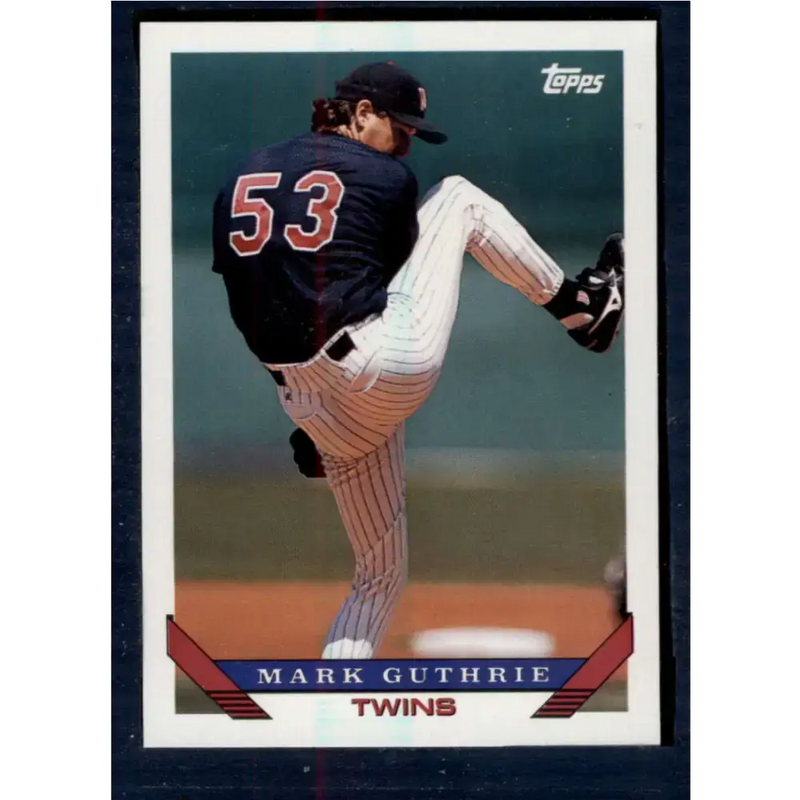 1993 Topps #777 Mark Guthrie NM-MT Minnesota Twins Baseball Card - Baseball Card Single