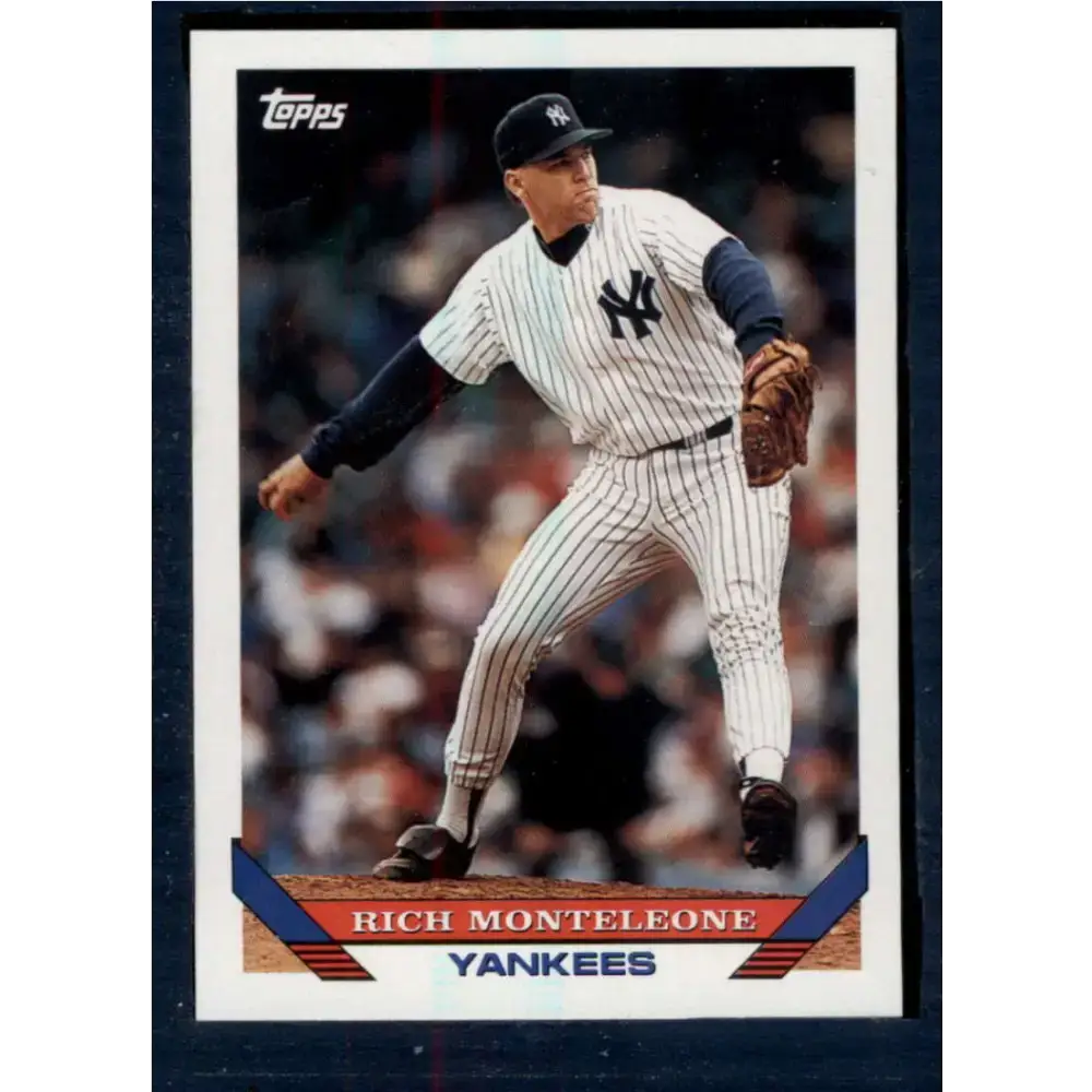 1993 Topps #779 Rich Monteleone NM-MT New York Yankees Baseball Card - Baseball Card Single