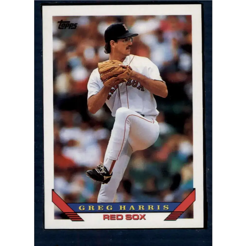 1993 Topps #78 Greg Harris NM-MT Boston Red Sox Baseball Card - Baseball Card Single