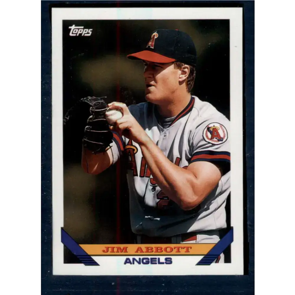 1993 Topps #780 Jim Abbott NM-MT California Angels Baseball Card - Baseball Card Single