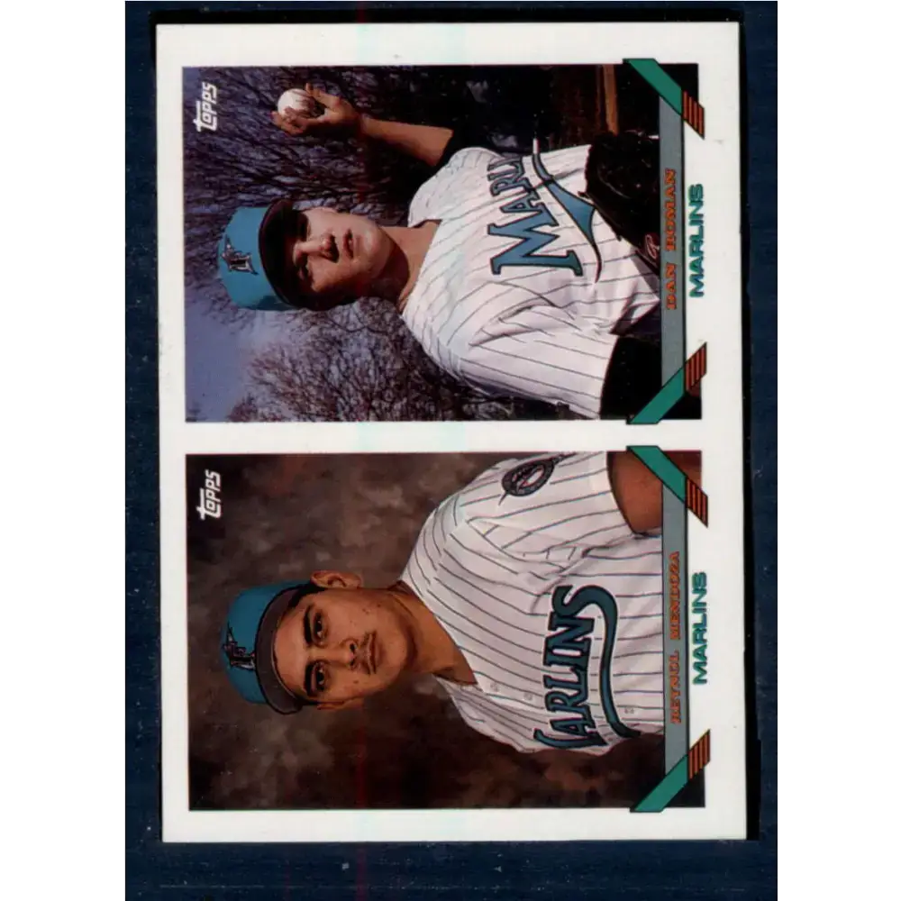 1993 Topps #782 Reynol Mendoza/Dan Roman NM-MT RC Rookie Florida Marlins Baseball Card - Baseball Card Single