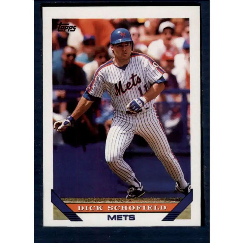 1993 Topps #79 Dick Schofield NM-MT New York Mets Baseball Card - Baseball Card Single