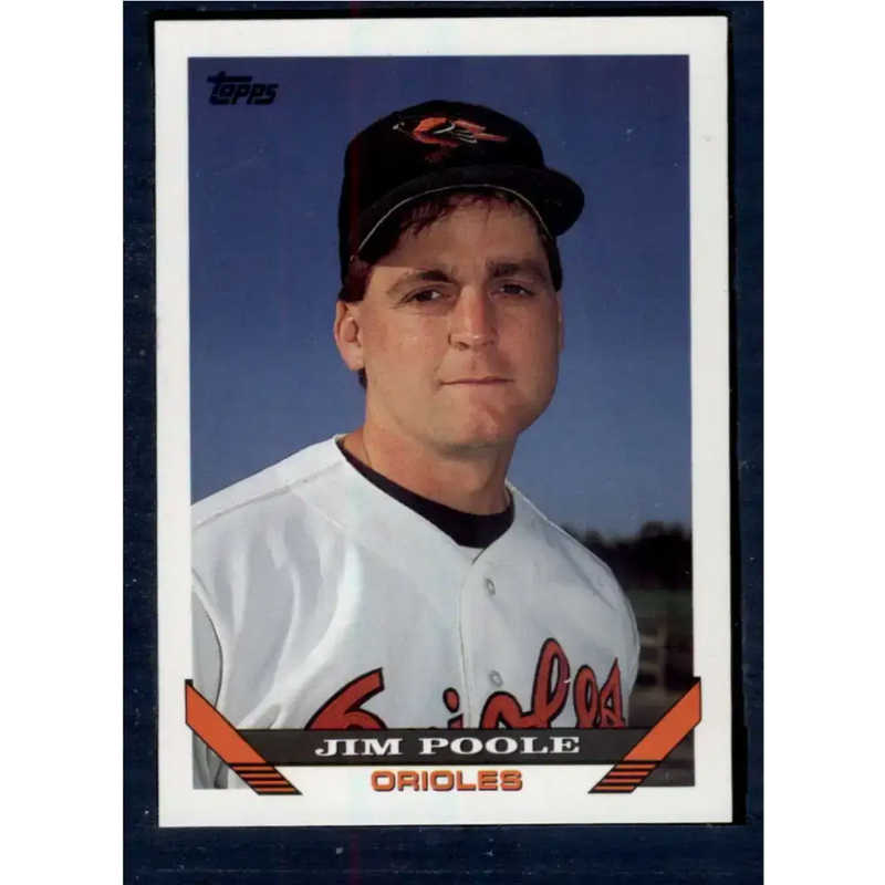 1993 Topps #793 Jim Poole NM-MT Baltimore Orioles Baseball Card - Baseball Card Single