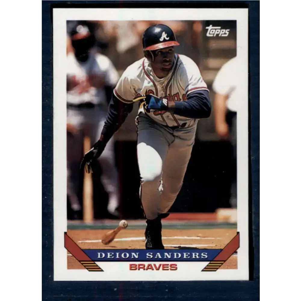 1993 Topps #795 Deion Sanders NM-MT Atlanta Braves Baseball Card