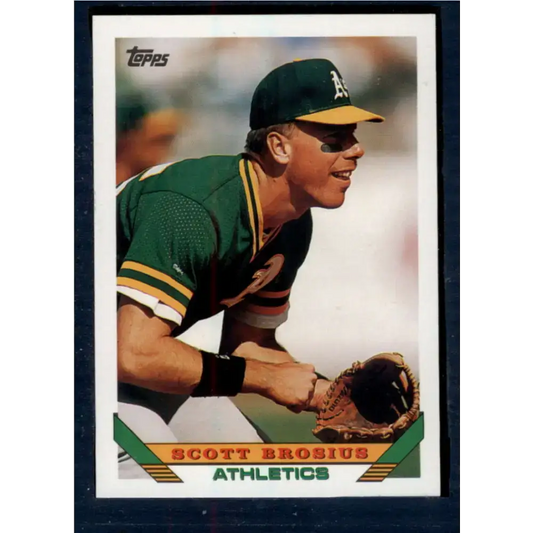 1993 Topps #796 Scott Brosius NM-MT Oakland Athletics Baseball Card