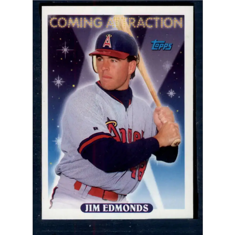 1993 Topps #799 Jim Edmonds NM-MT RC Rookie California Angels Baseball Card - Baseball Card Single