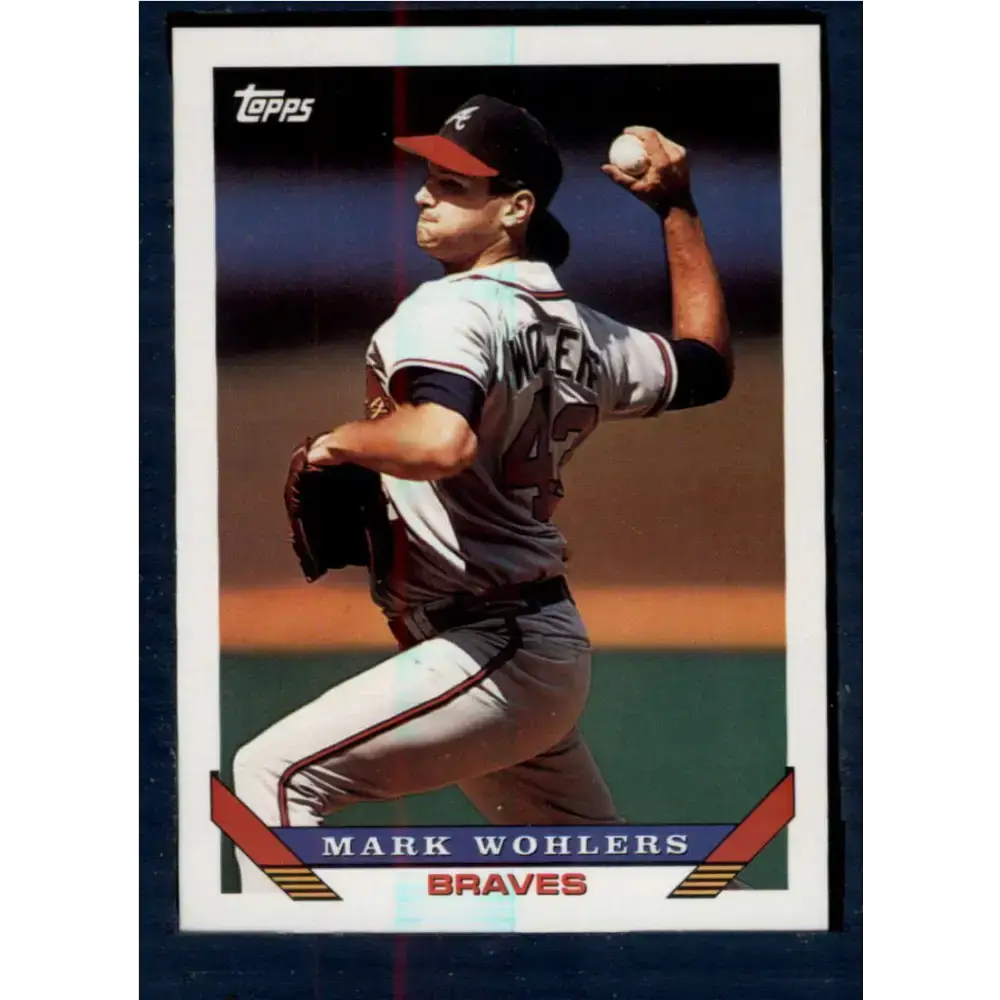 1993 Topps #8 Mark Wohlers NM-MT Atlanta Braves Baseball Card