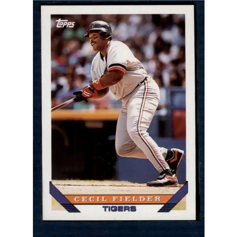 1993 Topps #80 Cecil Fielder NM-MT Detroit Tigers Baseball Card - Baseball Card Single