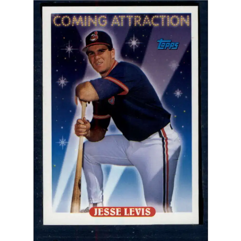 1993 Topps #801 Jesse Levis NM-MT Cleveland Indians Baseball Card - Baseball Card Single