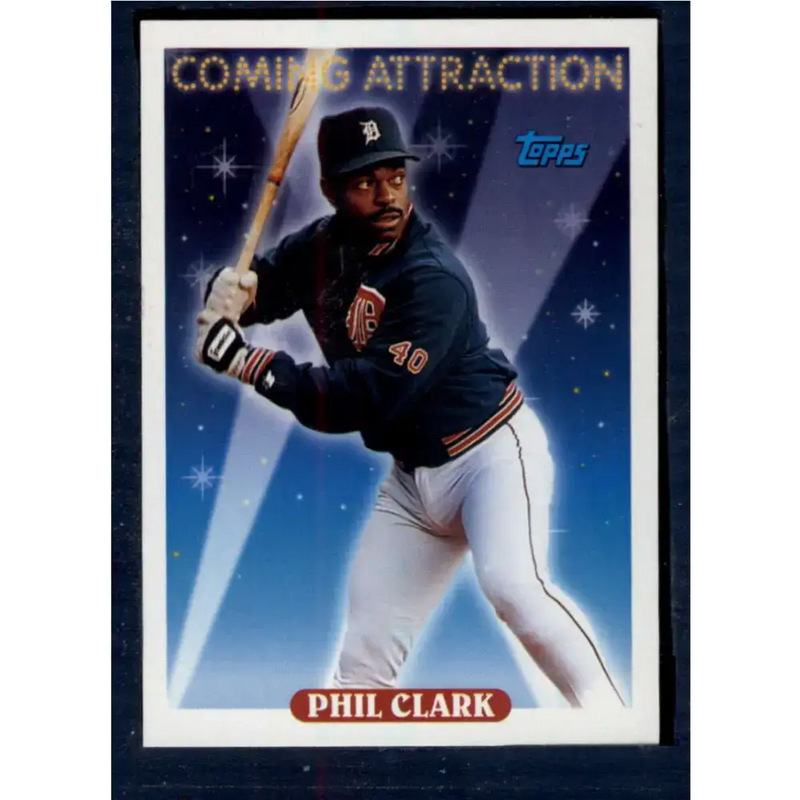 1993 Topps #802 Phil Clark NM-MT Detroit Tigers Baseball Card - Baseball Card Single