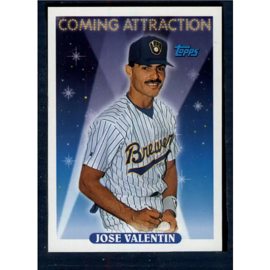 1993 Topps #804 Jose Valentin NM-MT RC Rookie Milwaukee Brewers Baseball Card