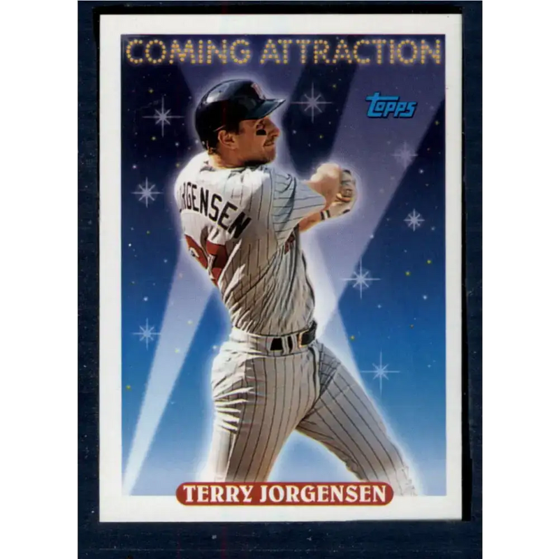1993 Topps #805 Terry Jorgensen NM-MT Minnesota Twins Baseball Card - Baseball Card Single