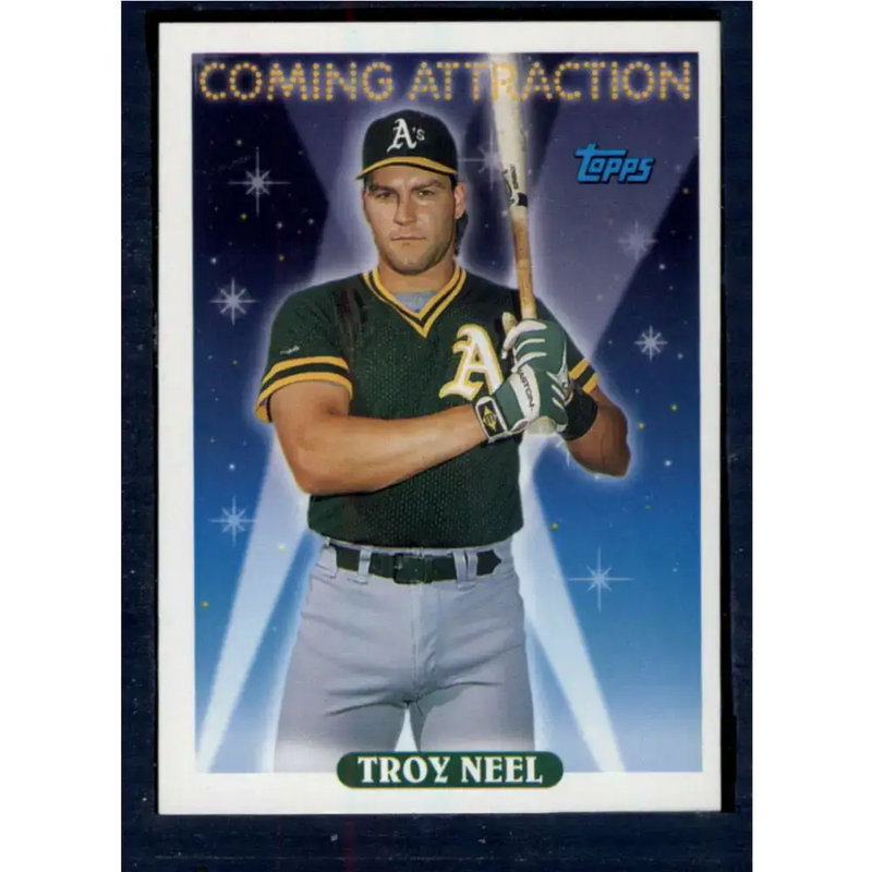1993 Topps #807 Troy Neel NM-MT Oakland Athletics Baseball Card - Baseball Card Single