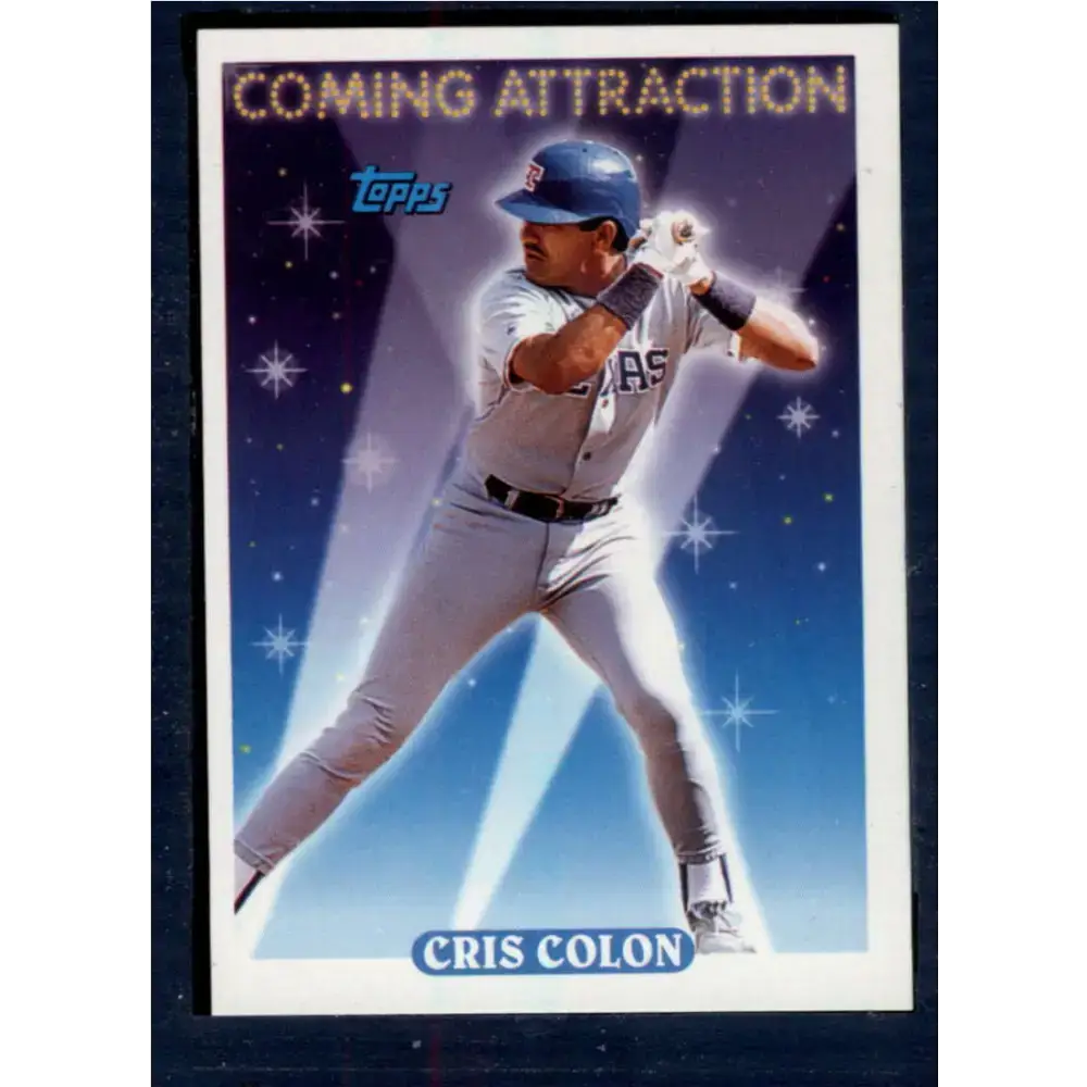 1993 Topps #809 Cris Colon NM-MT Texas Rangers Baseball Card - Baseball Card Single