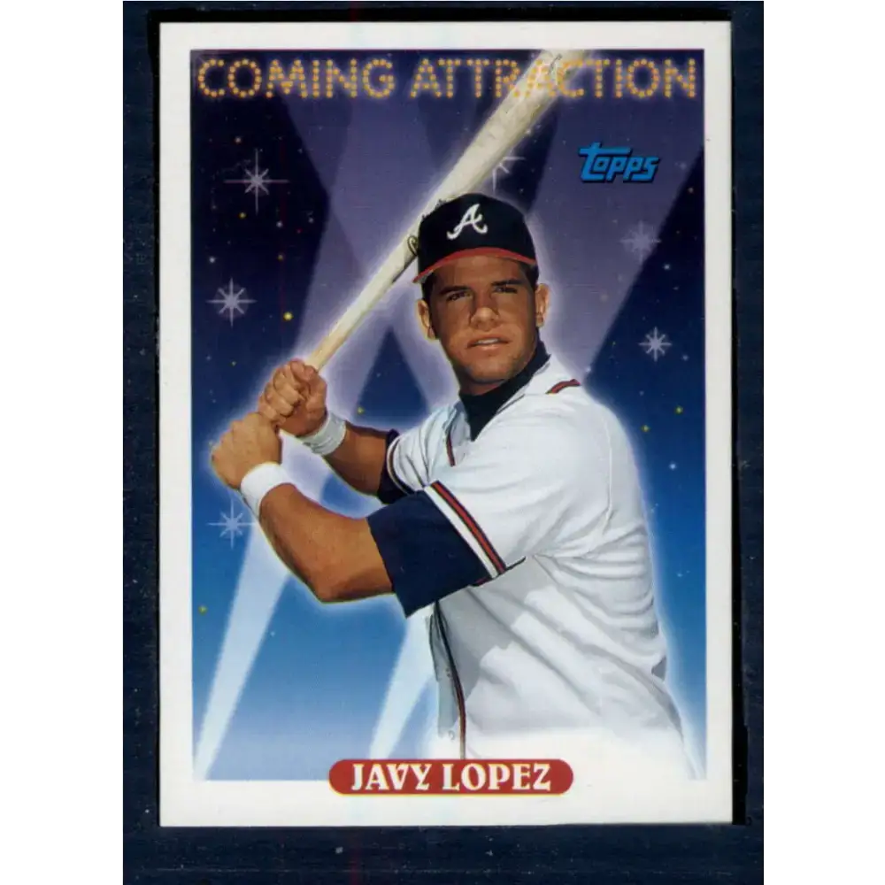 1993 Topps #811 Javy Lopez NM-MT Atlanta Braves Baseball Card - Baseball Card Single
