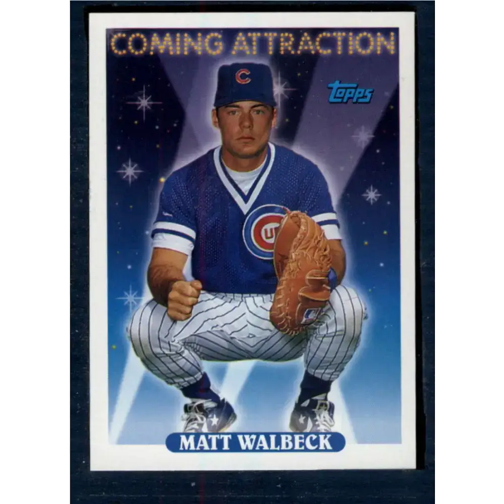 1993 Topps #812 Matt Walbeck NM-MT RC Rookie Chicago Cubs Baseball Card - Baseball Card Single