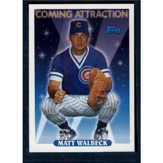 1993 Topps #812 Matt Walbeck NM-MT RC Rookie Chicago Cubs Baseball Card