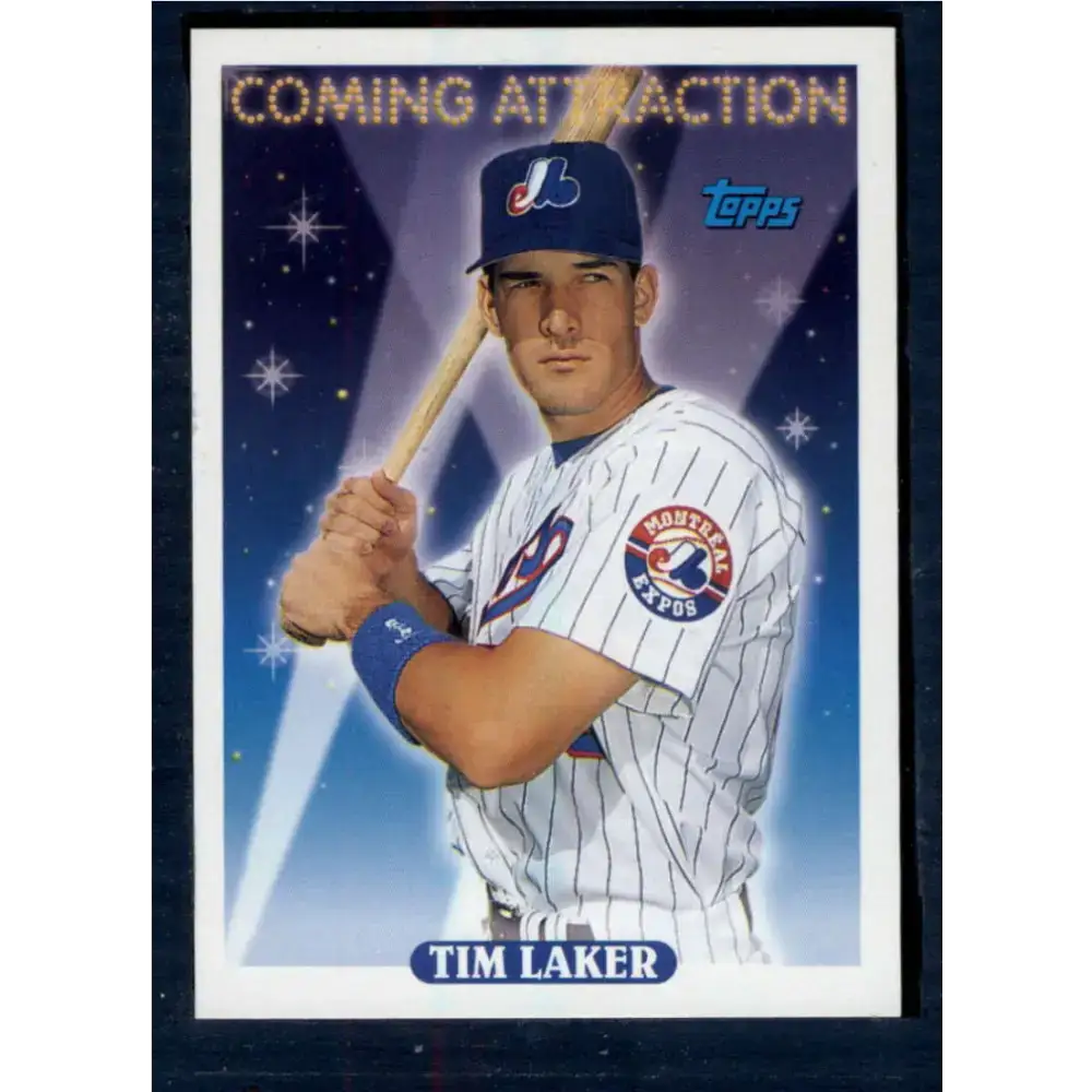 1993 Topps #816 Tim Laker NM-MT RC Rookie Montreal Expos Baseball Card - Baseball Card Single