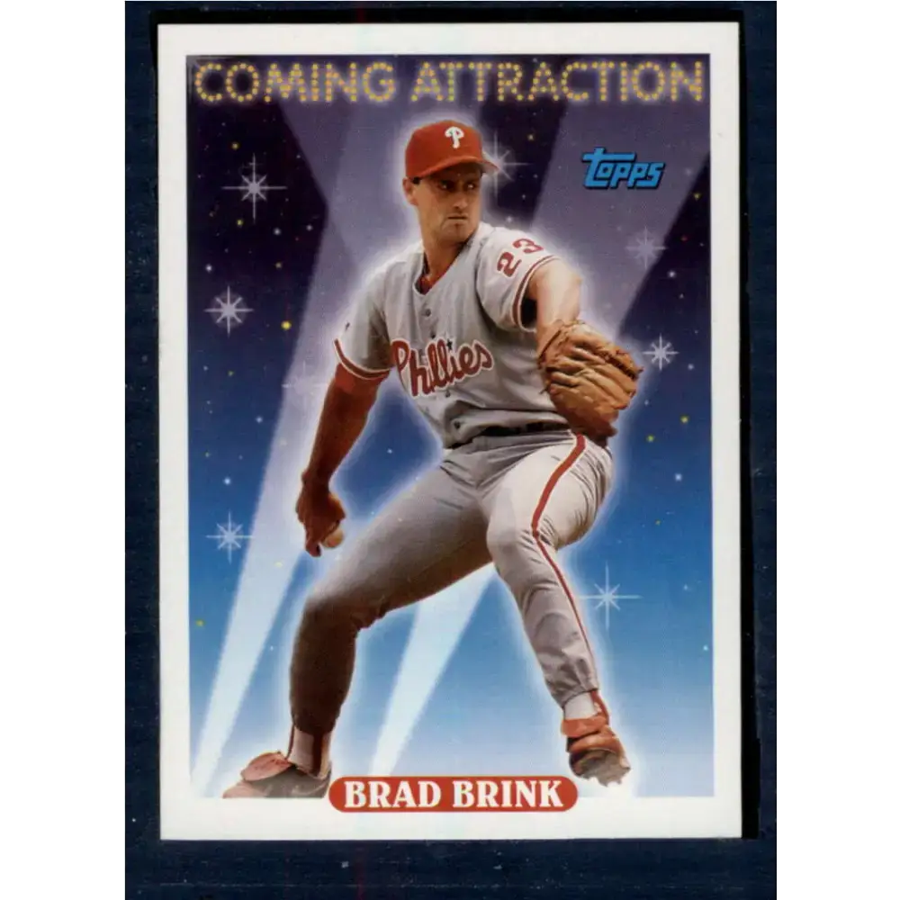 1993 Topps #818 Brad Brink NM-MT Philadelphia Phillies Baseball Card - Baseball Card Single