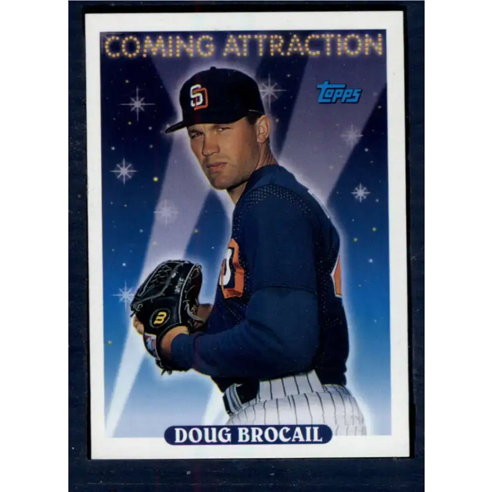 1993 Topps #821 Doug Brocail NM-MT San Diego Padres Baseball Card - Baseball Card Single