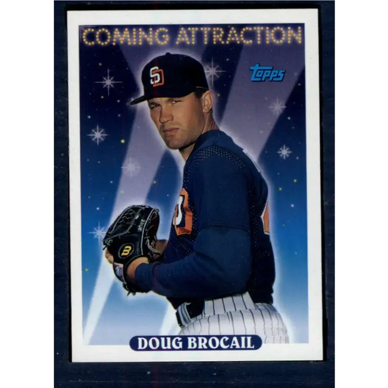 1993 Topps #821 Doug Brocail NM-MT San Diego Padres Baseball Card - Baseball Card Single