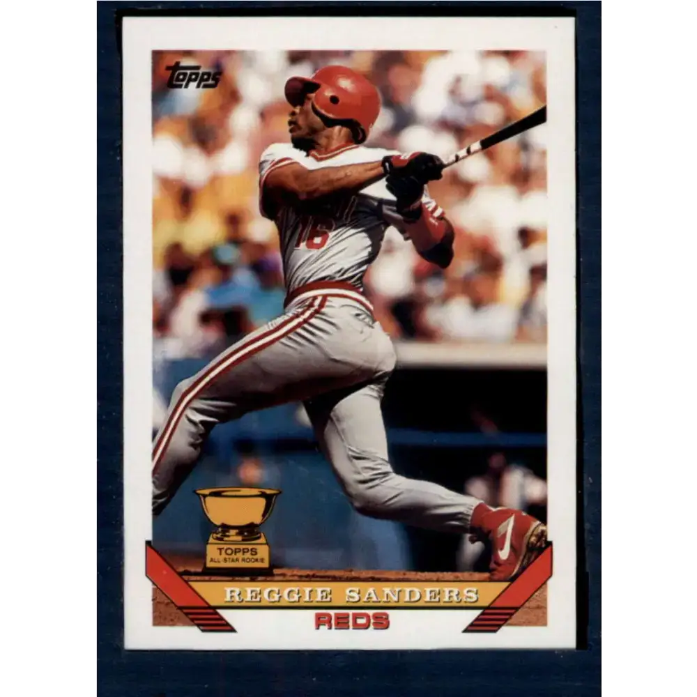 1993 Topps #83 Reggie Sanders NM-MT Cincinnati Reds Baseball Card - Baseball Card Single