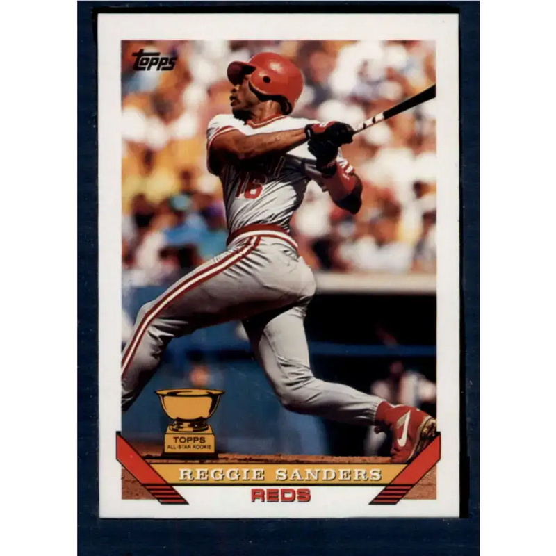 1993 Topps #83 Reggie Sanders NM-MT Cincinnati Reds Baseball Card - Baseball Card Single