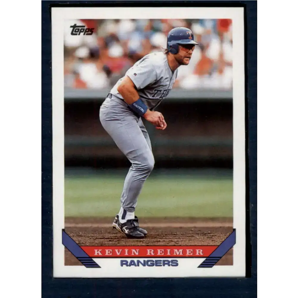 1993 Topps #87 Kevin Reimer NM-MT Texas Rangers Baseball Card - Baseball Card Single