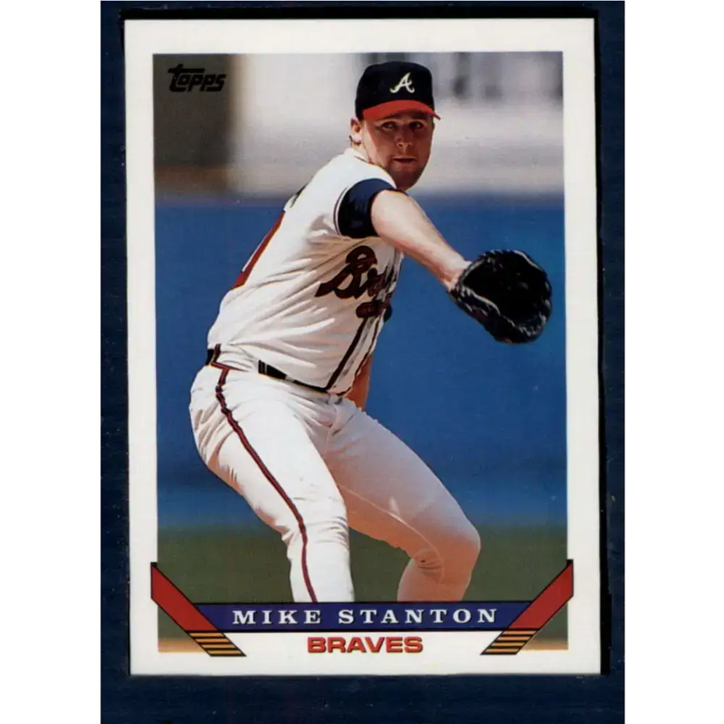 1993 Topps #88 Mike Stanton NM-MT Atlanta Braves Baseball Card