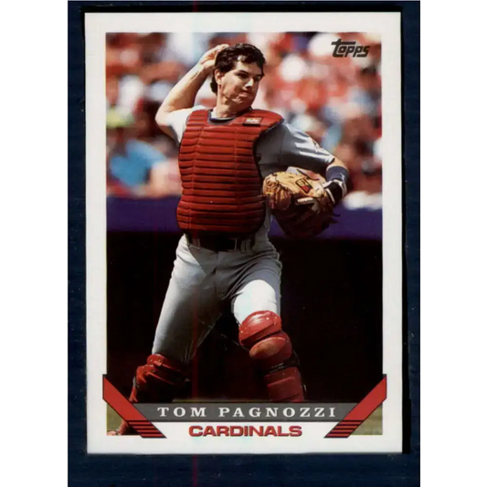 1993 Topps #92 Tom Pagnozzi NM-MT St. Louis Cardinals Baseball Card - Baseball Card Single