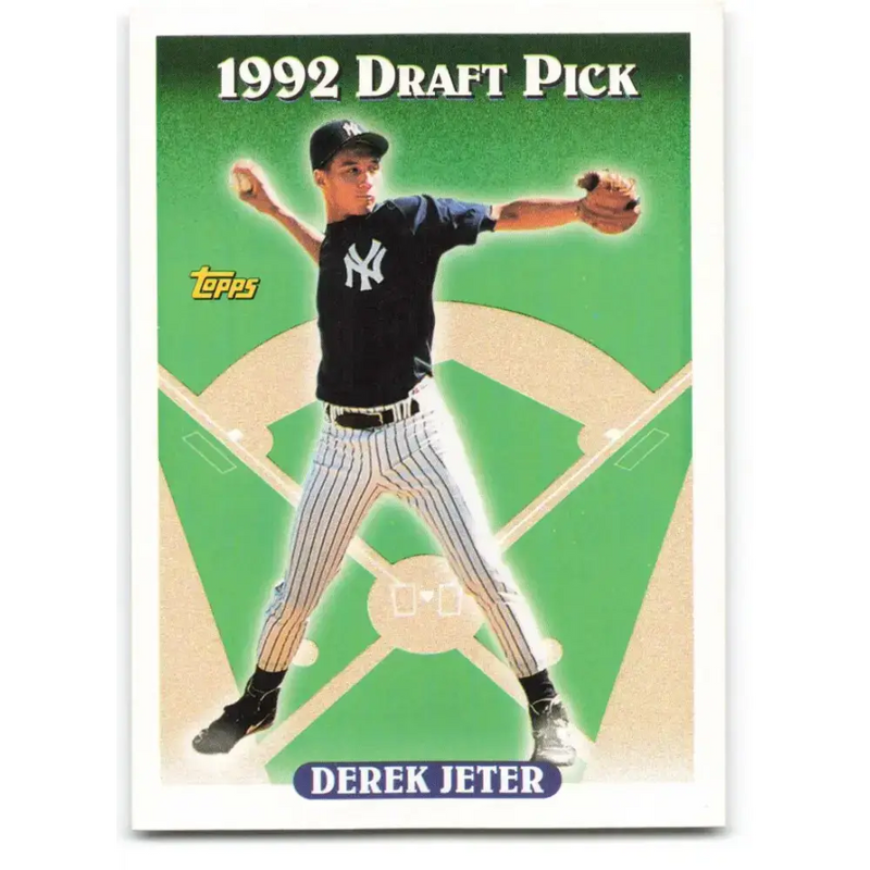 1993 Topps #98 Derek Jeter NM-MT RC Rookie New York Yankees Baseball Card - Baseball Card Single