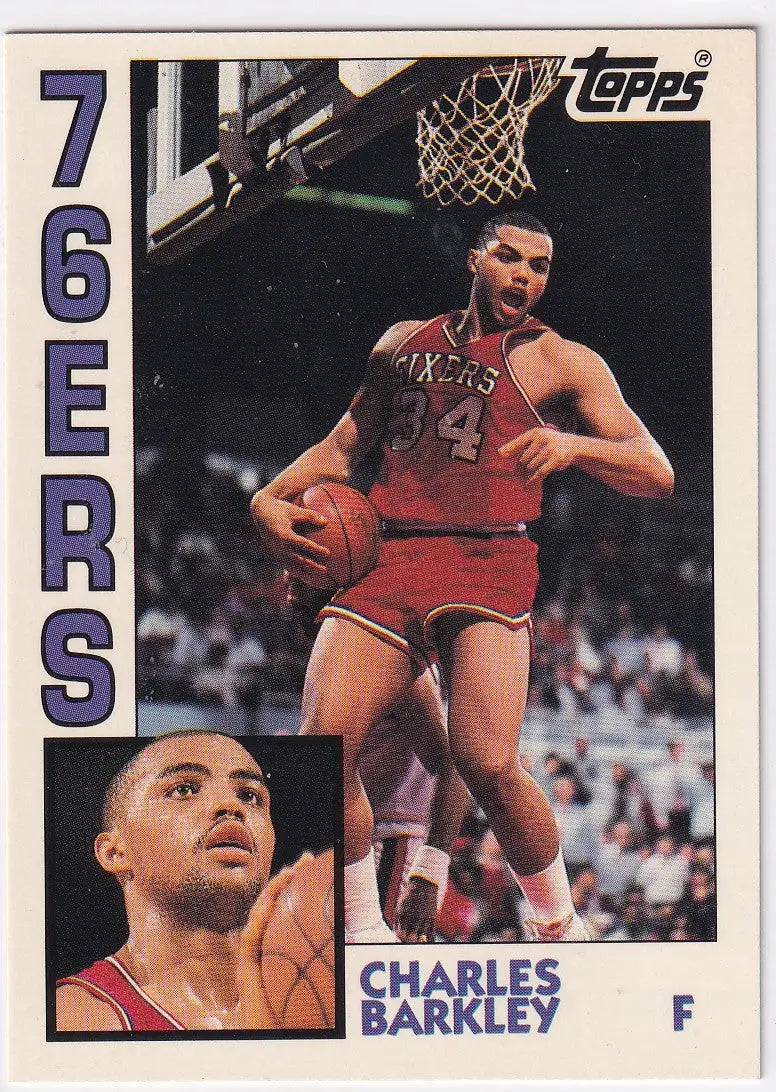 1993 TOPPS ARCHIVES #44 CHARLES BARKLEY- PHILADELPHIA 76ERS - Basketball Card Single