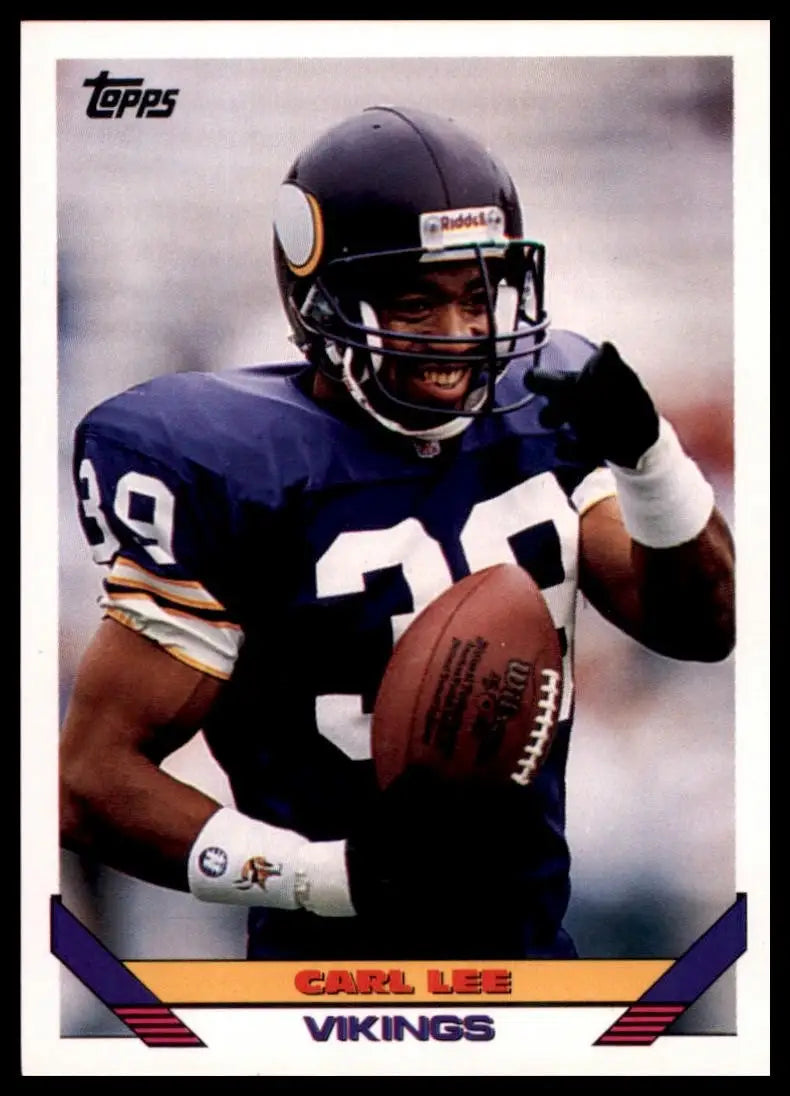1993 Topps Carl Lee #388 Minnesota Vikings Football Card NFL Sports - Football Card Single