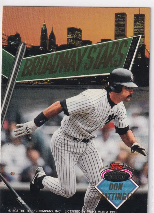 1993 TOPPS DON MATTINGLY & DOC GOODEN BROADWWAY STARS- NEW YORK YANKEES - Baseball Card Single