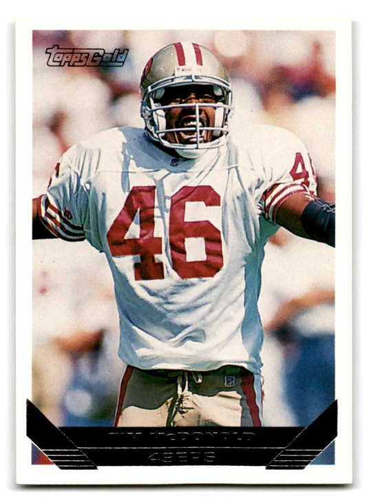 1993 Topps Football Tim McDonald #359 Gold 49ers - Football Card Single