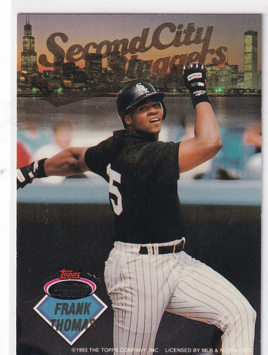 1993 TOPPS FRANK THOMAS & RYNE SANDBERG SECOND CITY SLUGGERS- CHICAGO WHITE SOX - Baseball Card Single