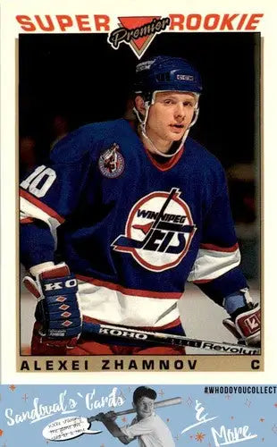 1993 Topps Premier #128 Alexei Zhamnov ID:45589 - Hockey Card Single