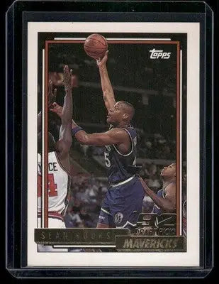 1993 Topps Sean Rooks #292 Gold Basketball - Basketball Card Single