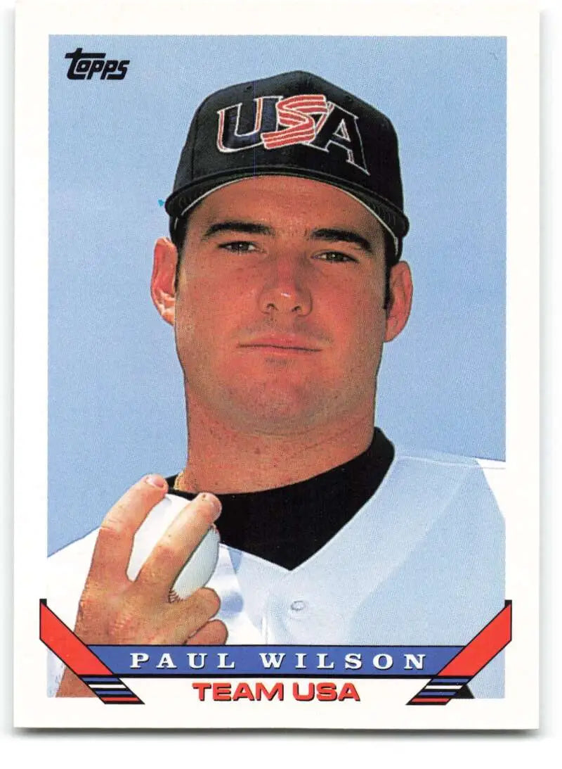 1993 Topps Traded #107T Paul Wilson NM-MT RC Rookie Team USA Baseball Card - Baseball Card Single