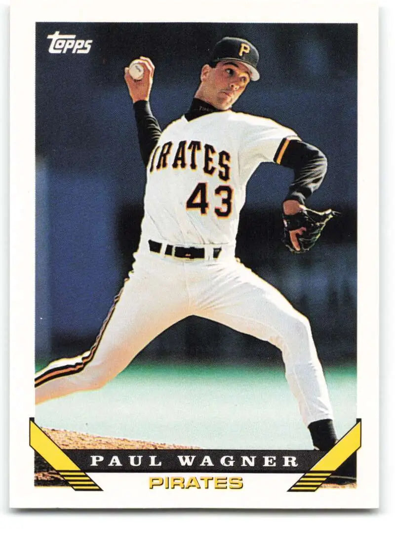 1993 Topps Traded #109T Paul Wagner NM-MT Pittsburgh Pirates Baseball Card - Baseball Card Single