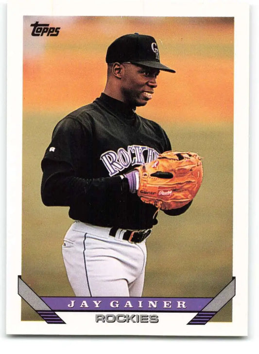 1993 Topps Traded #10T Jay Gainer NM-MT RC Rookie Colorado Rockies Baseball Card - Baseball Card Single